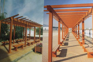 仿木長廊施工 淮北仿木長廊 宏泰藝術制品